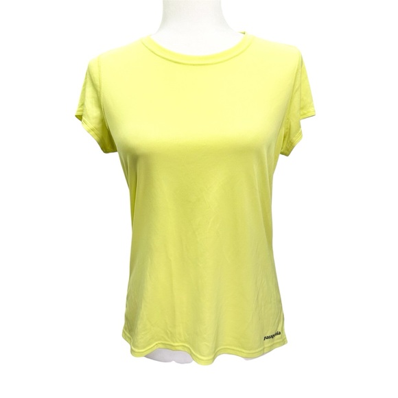 Patagonia Common Threads Women’s Performance Yellow T-Shirt - Picture 6 of 10